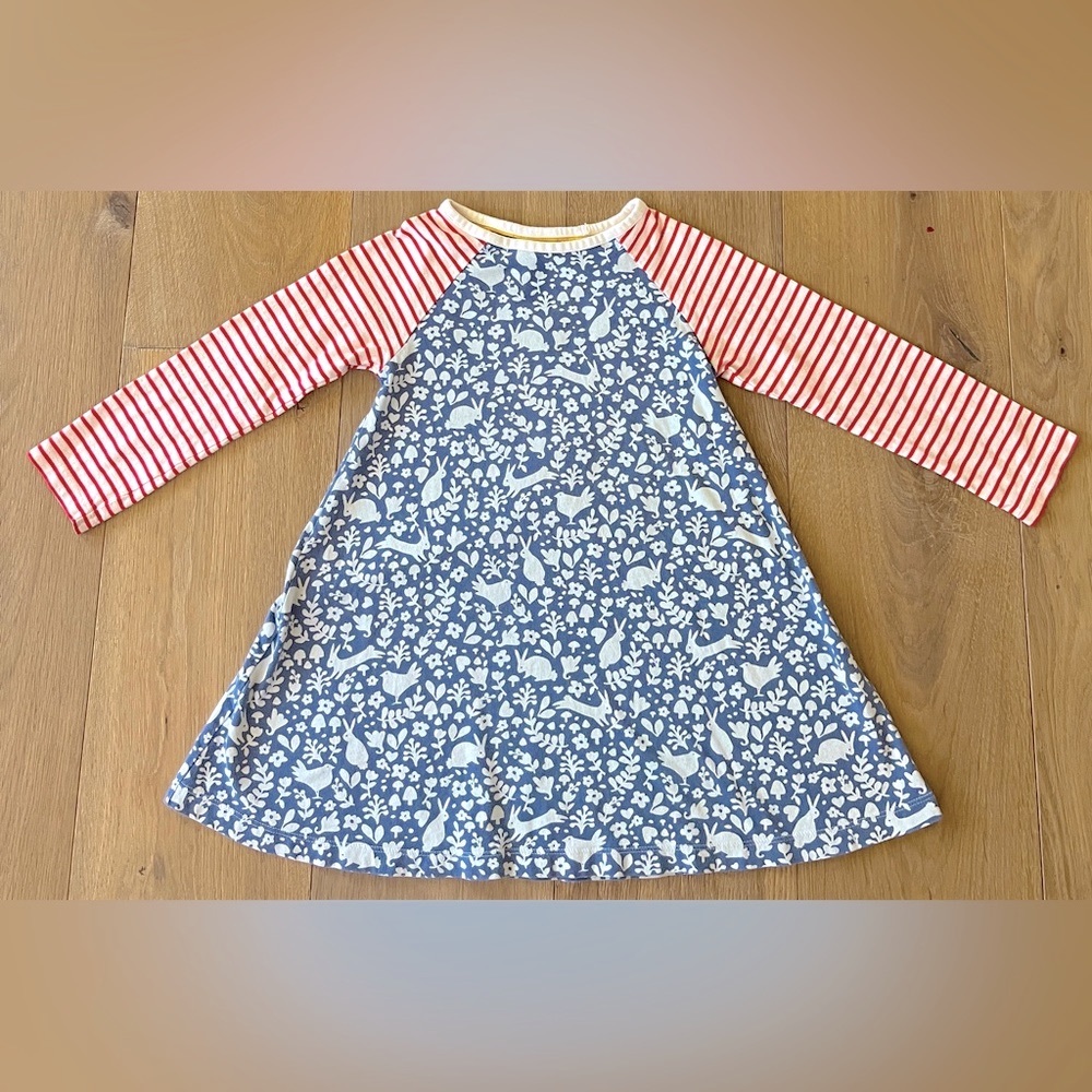 Mini Boden Striped Dress - 4-5Y